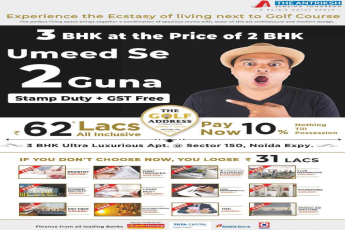 Pay 10% now and nothing till possession at Antriksh The Golf Address in Noida